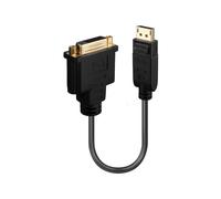 Lindy 41004 0,15 m DisplayPort DVI-D Maschio Femmina Oro Converter DisplayPort a