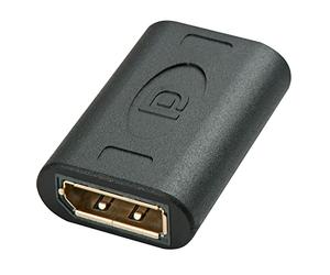 Lindy 41020 Doppia Femmina DisplayPort, Nero