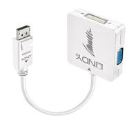 Lindy 41028 cavo e adattatore video DisplayPort DVI-D + VGA [D-Sub] + HDMI Nero (DISPLAYPORT 1.2 TO HDMI VGA/DV - I-D ADAPTER C NEW