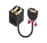 Lindy 41214 0,18 m VGA (D-Sub) VGA (D-Sub) Nero Maschio/Femmina Cavo Splitter