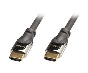Lindy 41405 Cavo HDMI, Standard 4K, 3D, con Ethernet, Cromo, 7.5 mt, Grigio