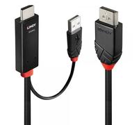 Lindy 41500 cavo e adattatore video 3 m HDMI + USB Type-A DisplayPort Nero (3M H