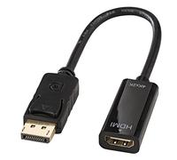 Lindy Adattatore DisplayPort a HDMI 41718 4K passivo Nero 0,15 m