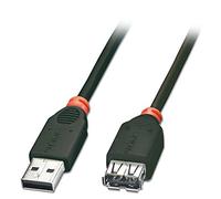 Lindy 41770 Prolunga USB 2.0 Tipo a M/F, 0.2 m, Nero