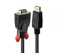 Lindy 41940 cavo e adattatore video 0,5 m VGA [D-Sub] DisplayPort Nero (0.5M Dis