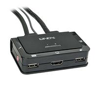 Lindy 42340 KVM Switch Compact HDMI USB e Audio, 2 porte