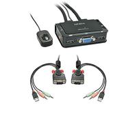 LINDY SWITCH KVM 2 PC CON PORTE 1 VGA E 2 USB (42342)**PUOI PAGARE ANCHE ALLA CONSEGNA!!!**