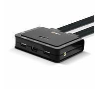 Lindy 42345 switch per keyboard-video-mouse (kvm) Montaggio rack Nero (42345)