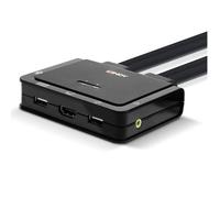Lindy 42345 switch per keyboard-video-mouse (kvm) Montaggio rack Nero (42345)