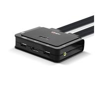 Lindy 42346 switch per keyboard-video-mouse (kvm) Nero