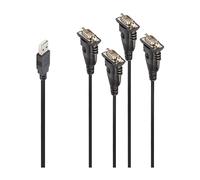 Lindy Usb To Cable 4 Ports Argento