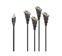Lindy 42675 cavo Serie Nero 0,94 m USB Type-A DB-9 - Nouvo