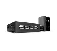 Lindy 42681 moltiplicatore di rete Ricevitore e trasmettitore di rete Nero (USB 2.0 4 PORT HUB CAT.5 EXTEND - 50M WITH POWER OVER CAT5) - Nouvo