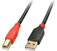 42761 cavo USB USB 2.0 10 m USB A USB B 0,48 Gbit/s Nero, Rosso Nero, 10 m, USB A, USB B, USB 2.0, Maschio/Maschio, Nero, Rosso