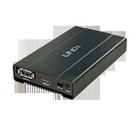 Lindy 43106 Astuccio Esterno SATA da 2,5" USB 3.0 ed eSATAp, Nero