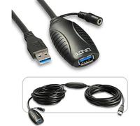 LINDY 43156 Cavo USB USB 3.2 Gen1 Spina USB-A, Presa USB-A 10.00 m Nero