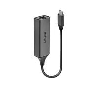 Lindy 43299 replicatore di porte e docking station per laptop Argento (USB 3.1 TYPE C GIGABIT - ETHERNET CONVERTER) NEW
