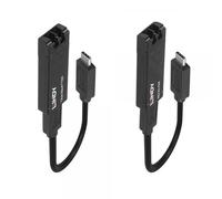 Lindy 43312 moltiplicatore di rete Ricevitore e trasmettitore di rete Nero (100M