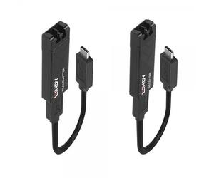 Lindy 43312 moltiplicatore di rete Ricevitore e trasmettitore di rete Nero (100M