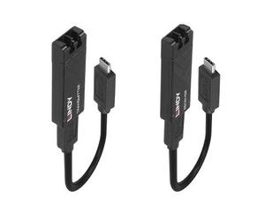 Lindy 43312 moltiplicatore di rete Ricevitore e trasmettitore di rete Nero