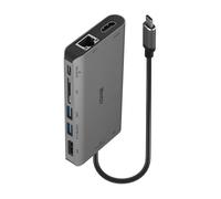 Lindy 43323 replicatore di porte e docking station per notebook Cablato USB 3.2 Gen 1 3.1 Gen 1 Type-C Nero, Grigio
