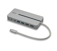 Lindy 43360 DST-Mx Duo, Mini Docking Station per Laptop/MacBook USB-C con Sup...