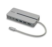 Lindy 43360 replicatore di porte e docking station per laptop Cablato USB 3.2 Gen 1 (3.1 Gen 1) Type-C Argento, Bianco (43360)
