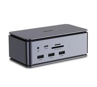 Lindy 43372 replicatore di porte e docking station per laptop USB4 Antracite NEW