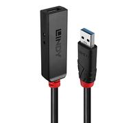 Lindy 43400 hub di interfaccia USB 3.2 Gen 1 (3.1 Gen 1) Type-C 5000 Mbit/s Nero