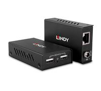 Lindy 43408 moltiplicatore AV Trasmettitore e ricevitore AV Nero