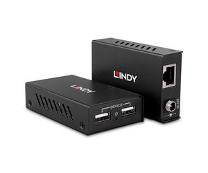 Lindy 43408 moltiplicatore AV Trasmettitore e ricevitore AV Nero (100m 2 Port US