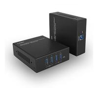 Lindy 43410 estensore KVM Trasmettitore e ricevitore (100m USB 3.2 Gen 1 Cat.6A