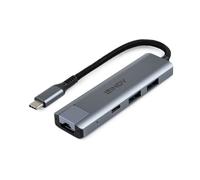 Lindy 43422 Hub e Convertitore Gigabit Ethernet USB 3.2 Gen 2 Tipo C