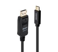 LINDY 43500 - Cavo adattatore USB tipo C a DisplayPort 4K60, 1 m, con HDR