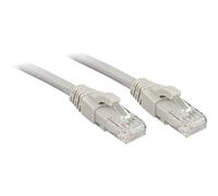LINDY 45401 RJ45 Cavo di rete, cavo patch CAT 6 U/UTP 0.50 m Grigio con protez