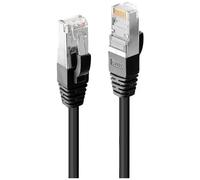 LINDY 45600 RJ45 Cavo di rete, cavo patch CAT 6 SF/UTP 0.30 m Nero 1 pz.