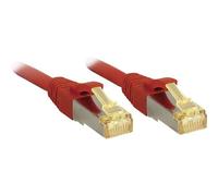 LINDY 47293 RJ45 Cavo di rete, cavo patch CAT 6A/7 S/FTP 1.50 m Rosso con prot