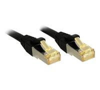 LINDY 47306 RJ45 Cavo di rete, cavo patch CAT 6A/7 S/FTP 0.50 m Nero con prote