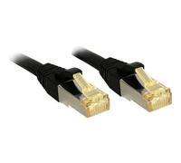 LINDY 47312 RJ45 Cavo di rete, cavo patch CAT 6A/7 S/FTP 7.50 m Nero con prote