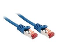 LINDY 47357 RJ45 Cavo di rete, cavo patch CAT 6 S/FTP 7.50 m Blu 1 pz.