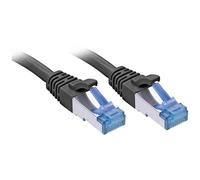 LINDY 47417 RJ45 Cavo di rete, cavo patch CAT 6A S/FTP 7.50 m Nero 1 pz.