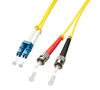 LINDY 47462 Ethernet Fiber Optic Cable LC/ST Duplex OS2 3 m Yellow