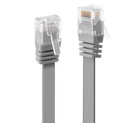 Lindy Cavo di Rete Flat U/UTP Cat6 Grigio 1m