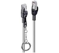 LINDY 47604 RJ45 Cavo di rete, cavo patch CAT 6A S/FTP 2.00 m Grigio 1 pz.