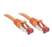 LINDY 47808 RJ45 Cavo di rete, cavo patch CAT 6 S/FTP 1.50 m Arancione con pro