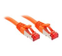 LINDY 47812 RJ45 Cavo di rete, cavo patch CAT 6 S/FTP 7.50 m Arancione 1 pz.