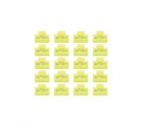 LINDY 47895 Bloccanti porta RJ-45 (senza chiave) - Confezione da 20, colore: Verde