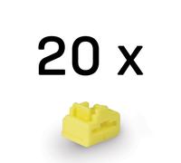 Lindy 47901 Port Blocker RJ-45, 20 pezzi, Giallo