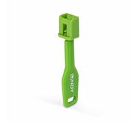 Lindy 47912 clip sicura Bloccaporte + chiave SFP Verde Acrilonitrile butadiene