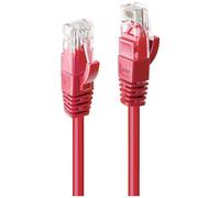 LINDY 48033 RJ45 Cavo di rete, cavo patch CAT 6 U/UTP 2.00 m Rosso 1 pz.